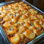 Cheesy Hamburger Potato Casserole
