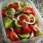 Marinated Cucumbers, Onions, and Tomatoes